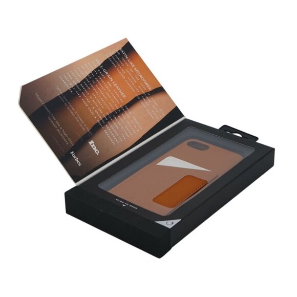 Mujjo Full Leather Wallet Case for iPhone – Tan | Premium Vegetable-Tanned Leath - Picture 6 of 6